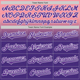 Custom Medium Pink Purple-White Authentic Fade Fashion Baseball Jersey