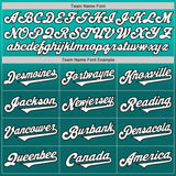 Custom Aqua White Teal-Black Authentic Fade Fashion Baseball Jersey
