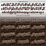 Custom White Brown Authentic Fade Fashion Baseball Jersey