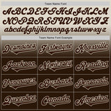 Custom Cream Brown Authentic Fade Fashion Baseball Jersey