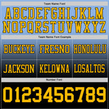 Custom Light Blue Gold-Black Authentic Fade Fashion Football Jersey