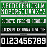 Custom Grass Green White-Black Authentic Fade Fashion Football Jersey