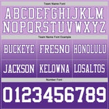Custom Light Purple White-Purple Authentic Fade Fashion Football Jersey