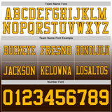 Custom White Gold-Brown Authentic Fade Fashion Football Jersey