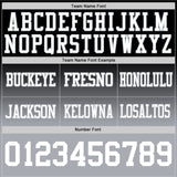 Custom Black White-Gray Authentic Fade Fashion Football Jersey