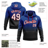 Custom Stitched Royal White Black-Red Fade Fashion Sports Pullover Sweatshirt Hoodie