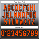 Custom Stitched Gray Orange-Black Fade Fashion Sports Pullover Sweatshirt Hoodie