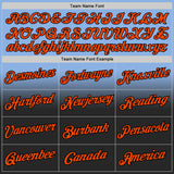 Custom Stitched Light Blue Orange-Black Fade Fashion Sports Pullover Sweatshirt Hoodie