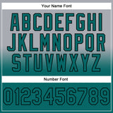 Custom Stitched Gray Teal-Black Fade Fashion Sports Pullover Sweatshirt Hoodie
