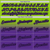 Custom Stitched Neon Green Purple-Black Fade Fashion Sports Pullover Sweatshirt Hoodie