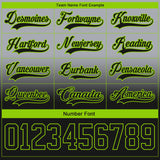 Custom Gray Black-Neon Green Fade Fashion Hockey Lace Neck Jersey