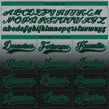Custom Gray Black-Kelly Green Fade Fashion Hockey Lace Neck Jersey