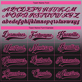 Custom Gray Black-Pink Fade Fashion Hockey Lace Neck Jersey