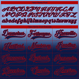 Custom Light Blue Navy-Red Fade Fashion Hockey Lace Neck Jersey