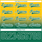 Custom Yellow Kelly Green-White Fade Fashion Hockey Lace Neck Jersey