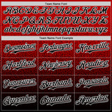 Custom Red Black-White Fade Fashion Speckle Authentic Baseball Jersey