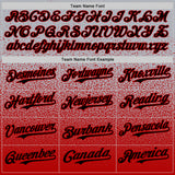 Custom Gray Black-Red Fade Fashion Speckle Authentic Baseball Jersey
