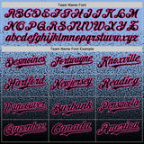 Custom Light Blue Black-Pink Fade Fashion Speckle Authentic Baseball Jersey