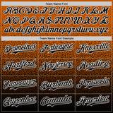 Custom Bay Orange Black-White Fade Fashion Speckle Authentic Baseball Jersey