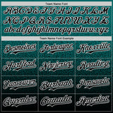Custom Teal Black-White Fade Fashion Speckle Authentic Baseball Jersey