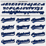 Custom White Pinstripe Royal-Black Authentic Fade Fashion Baseball Jersey