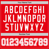 Custom Fire Red White Authentic Basketball Jersey