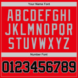 Custom Fire Red Black-Gray Authentic Basketball Jersey