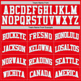 Custom Fire Red White-Gray Authentic Basketball Jersey