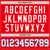 Custom Fire Red White-Royal Authentic Basketball Jersey