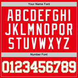 Custom Fire Red White-Old Gold Authentic Basketball Jersey