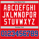 Custom Fire Red Royal-White Authentic Basketball Jersey