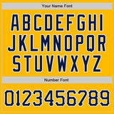 Custom Gold Navy-White Authentic Baseball Jersey
