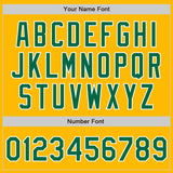 Custom Gold Kelly Green-White Authentic Baseball Jersey