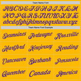 Custom Gold Purple Authentic Throwback Basketball Jersey
