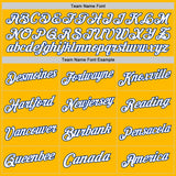 Custom Gold White-Royal Authentic Throwback Basketball Jersey