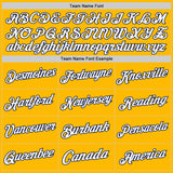 Custom Gold White-Navy Authentic Throwback Basketball Jersey