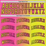 Custom Neon Yellow Pink-Black Authentic Gradient Fashion Basketball Jersey