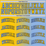 Custom Light Blue Yellow-Navy Authentic Gradient Fashion Basketball Jersey