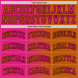 Custom Texas Orange Hot Pink-Black Authentic Gradient Fashion Basketball Jersey