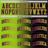 Custom Black Neon Green-Pink Authentic Gradient Fashion Basketball Jersey