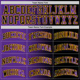 Custom Black Purple-Gold Authentic Gradient Fashion Basketball Jersey