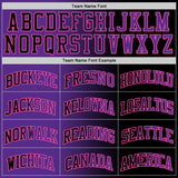 Custom Black Purple-Pink Authentic Gradient Fashion Basketball Jersey