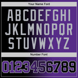 Custom Black Purple-Gray Authentic Gradient Fashion Basketball Jersey