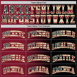 Custom Black Vintage USA Flag Crimson-Cream Authentic Gradient Fashion Basketball Jersey