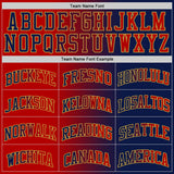 Custom Navy Red-Old Gold Authentic Gradient Fashion Basketball Jersey