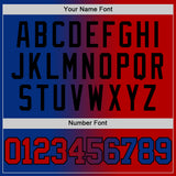 Custom Royal Red-Black Authentic Gradient Fashion Basketball Jersey