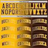 Custom Brown Gold-Cream Authentic Gradient Fashion Basketball Jersey