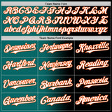 Custom Black White Teal-Orange Authentic Gradient Fashion Baseball Jersey