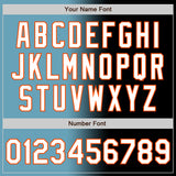 Custom Black White Shadow Blue-Orange Authentic Gradient Fashion Baseball Jersey