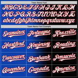 Custom Black White Thunder Blue-Red Authentic Gradient Fashion Baseball Jersey